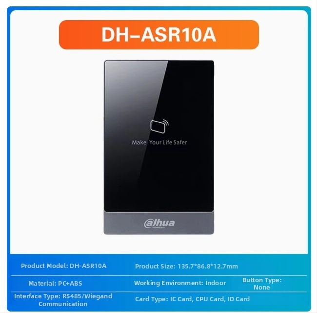 Pristupni čitač kartica s otiskom prsta i lozinkom – vodootporan IC čitač kartica, domet 0,5 m, vrijeme čitanja 0,001 s, kapacitet 30 000, frekvencija 13,65 MHz