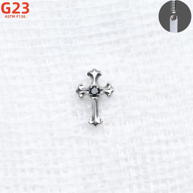 Náušnice z titánovej zliatiny, tvar srdca, vsadený zircon, ľahký luxusný štýl