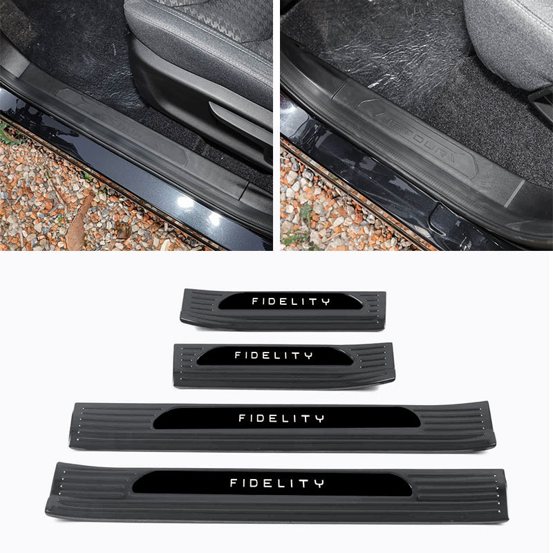 Nerezová oceľová lišta prahu dverí pre Jietu Fidelity, prispôsobiteľný, First domain