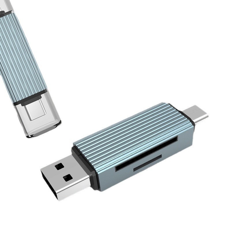 Stație docking multifuncțională 5 în 1 cu cititor SD/TF, adaptor USB-C OTG, USB 2.0, logo personalizat, garanție de 1 an