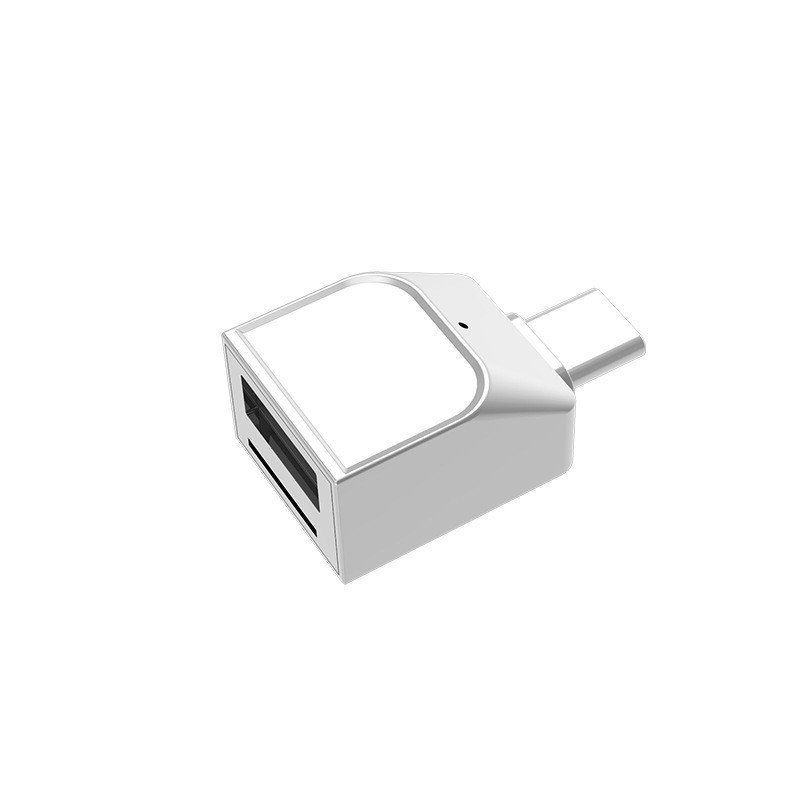 Stație docking multifuncțională 5 în 1 cu cititor SD/TF, adaptor USB-C OTG, USB 2.0, logo personalizat, garanție de 1 an