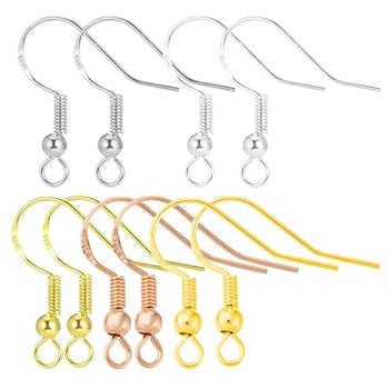 Pandantiv cu cârlig pentru cercei, din cupru, placat electrochimic, seria Ear Hook, etichetă privată licențiată