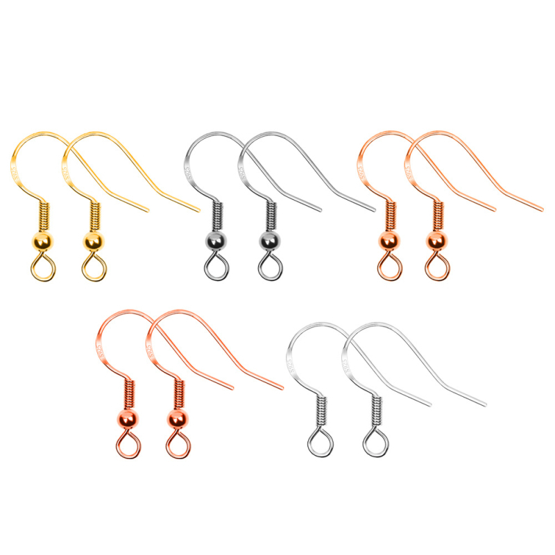 Pandantiv cu cârlig pentru cercei, din cupru, placat electrochimic, seria Ear Hook, etichetă privată licențiată