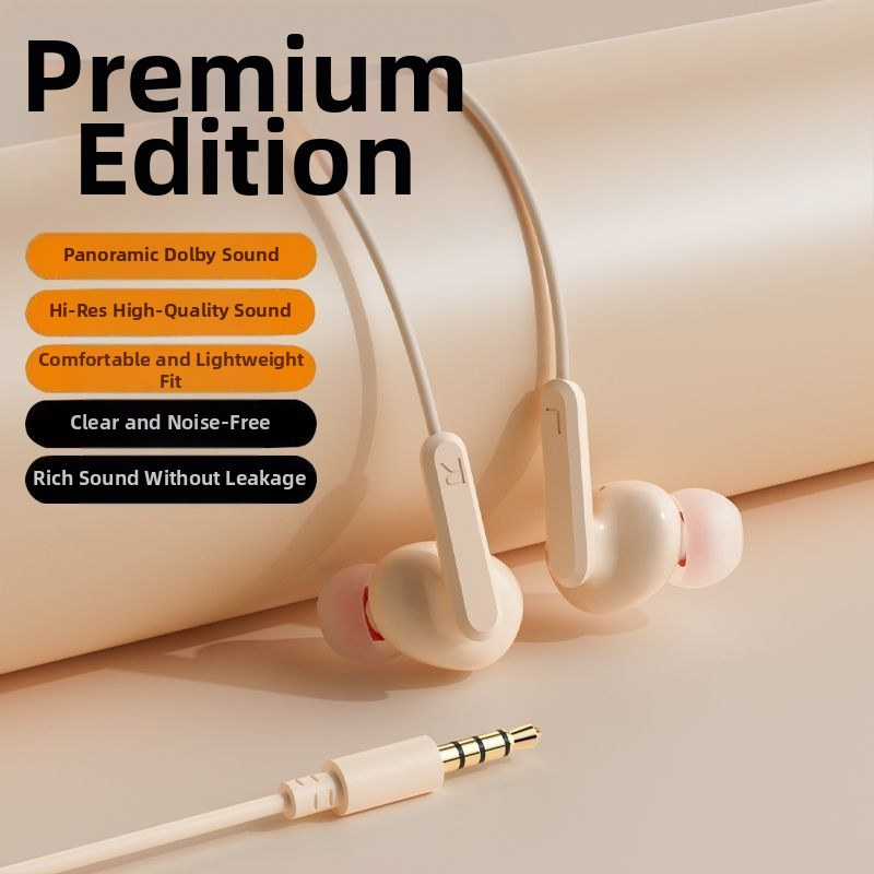Káblové in-ear slúchadlá s háčikom na ucho, 2 m USB-C kábel, potlačenie šumu, pre karaoke, šport, hry a hovory