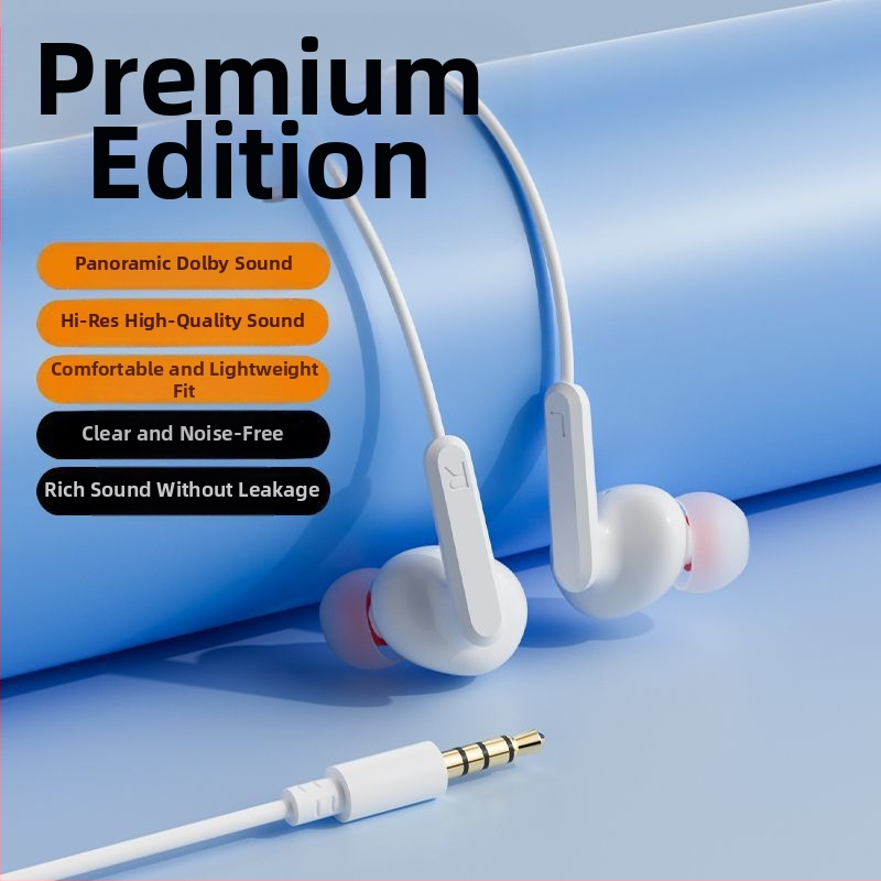 Káblové in-ear slúchadlá s háčikom na ucho, 2 m USB-C kábel, potlačenie šumu, pre karaoke, šport, hry a hovory