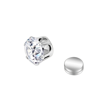 Ximang Bijuterii Cercei clip magnetic pentru urechi – oțel de titan, design geometric, finisaj lucios, stil feminin de înaltă clasă