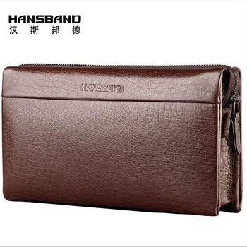 Fangzhi Vīriešu klučs somiņa no Kraft papīra ar burta rakstu, iekšpuse no liellopu ādas, piemērota biznesa ceļojumiem