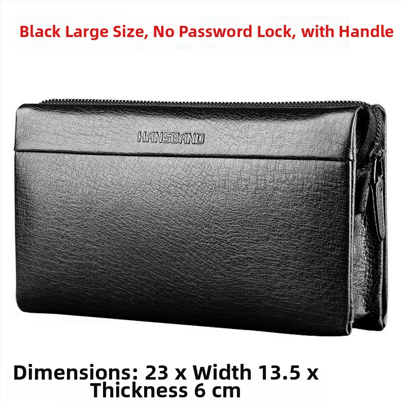 Fangzhi Vīriešu klučs somiņa no Kraft papīra ar burta rakstu, iekšpuse no liellopu ādas, piemērota biznesa ceļojumiem