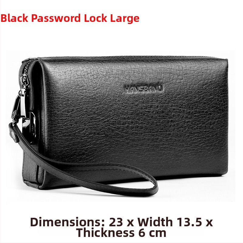 Fangzhi Vīriešu klučs somiņa no Kraft papīra ar burta rakstu, iekšpuse no liellopu ādas, piemērota biznesa ceļojumiem