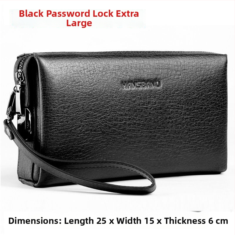 Fangzhi Vīriešu klučs somiņa no Kraft papīra ar burta rakstu, iekšpuse no liellopu ādas, piemērota biznesa ceļojumiem