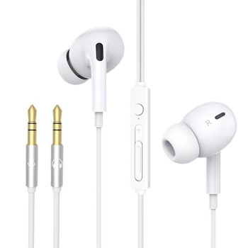 Ενσύρτα ακουστικά υπολογιστή, in-ear, με μικρόφωνο, 3 m καλώδιο, βύσμα 3,5 mm