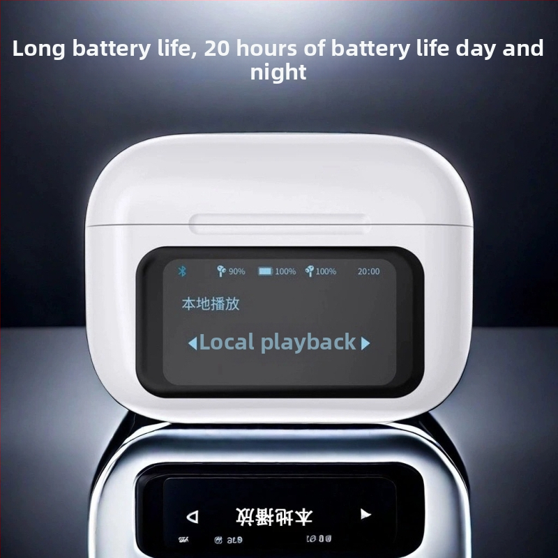 A9 Pro bezdrôtové slúchadlá s ANC, Bluetooth 5.3, IPX4, dotykový displej, až 8 h výdrže batérie