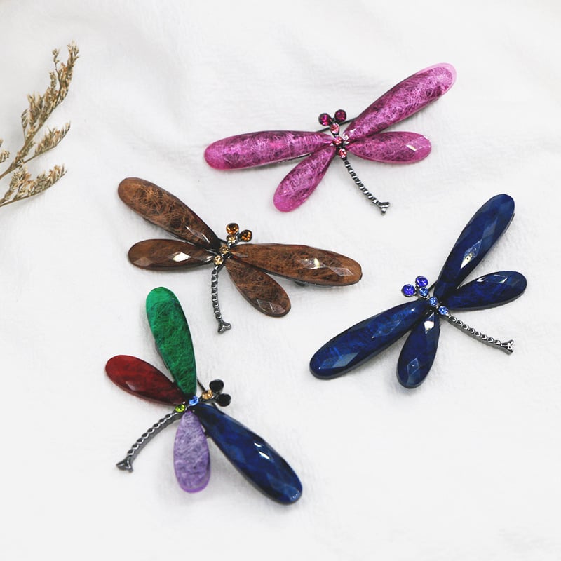 Dragonfly broš od legure, visoke kvalitete, unisex, elektropliranje, Divando brand, neovisno pakiranje, mogućnost prilagodbe