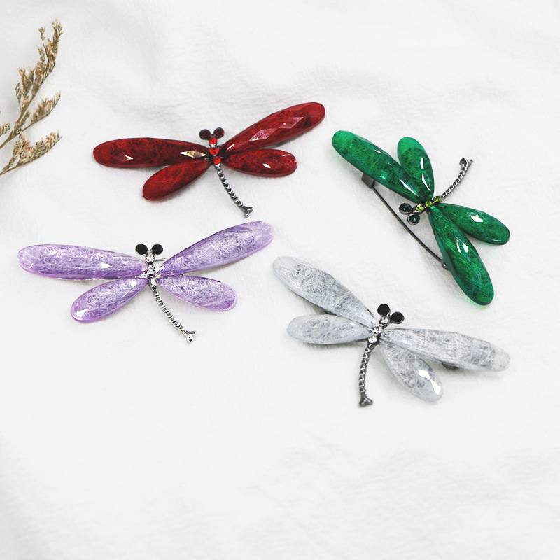 Dragonfly broš od legure, visoke kvalitete, unisex, elektropliranje, Divando brand, neovisno pakiranje, mogućnost prilagodbe