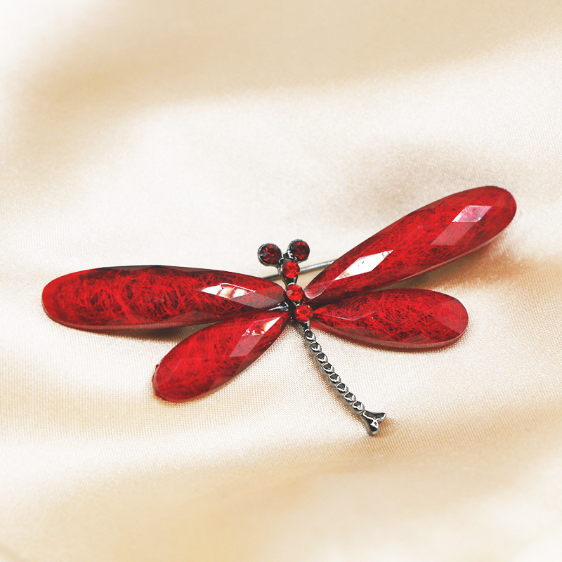 Dragonfly broš od legure, visoke kvalitete, unisex, elektropliranje, Divando brand, neovisno pakiranje, mogućnost prilagodbe