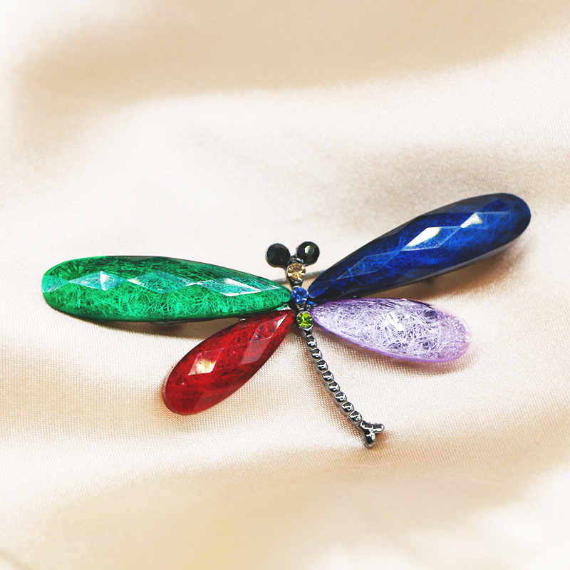 Dragonfly broš od legure, visoke kvalitete, unisex, elektropliranje, Divando brand, neovisno pakiranje, mogućnost prilagodbe