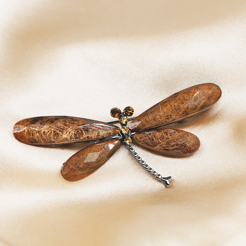 Dragonfly broš od legure, visoke kvalitete, unisex, elektropliranje, Divando brand, neovisno pakiranje, mogućnost prilagodbe