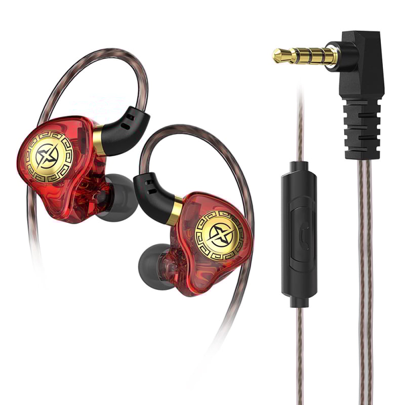 Will Sound X7 vadu in-ear austiņas ar mikrofonu, 3,5 mm L-formas kontakts, 16 Ω, 20 Hz–20 kHz