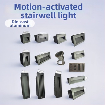 LED ъглова лампа със сензор за външни стъпала, вградена стъпкова светлина, корпус за подножка – TT-061, Tiantai Lighting, Материал: die-cast алуминий, Дебелина: 2 мм