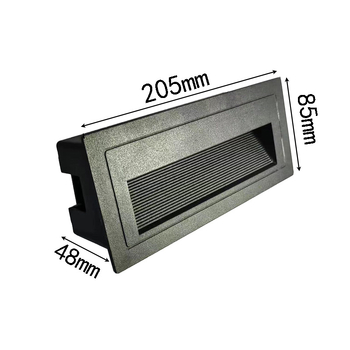 LED ъглова лампа със сензор за външни стъпала, вградена стъпкова светлина, корпус за подножка – TT-061, Tiantai Lighting, Материал: die-cast алуминий, Дебелина: 2 мм