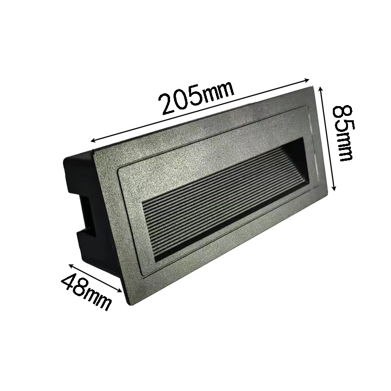 LED ъглова лампа със сензор за външни стъпала, вградена стъпкова светлина, корпус за подножка – TT-061, Tiantai Lighting, Материал: die-cast алуминий, Дебелина: 2 мм