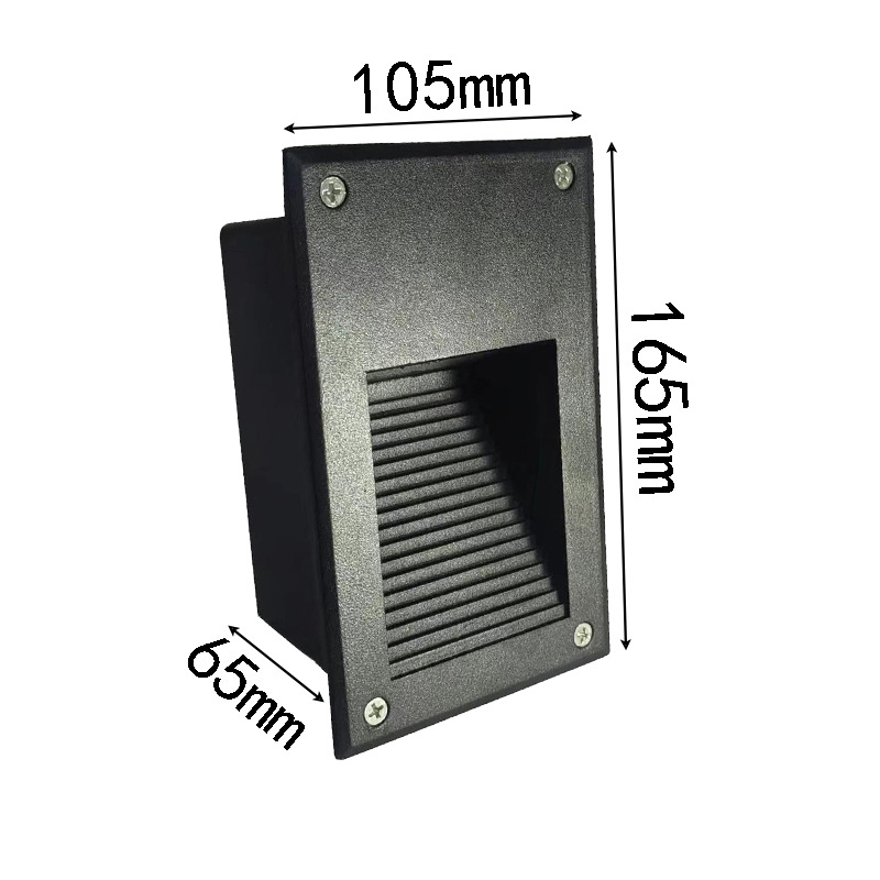 LED ъглова лампа със сензор за външни стъпала, вградена стъпкова светлина, корпус за подножка – TT-061, Tiantai Lighting, Материал: die-cast алуминий, Дебелина: 2 мм