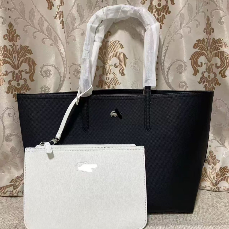Torba Tote, gradski minimalistički stil; Materijal: kompozitna goveđa koža; Oblik: horizontalno kvadratni; Unutarnja pretinac za dokumente; Podstava: visokokvalitetna tkanina.