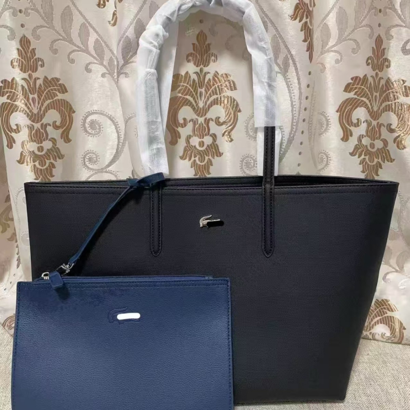 Torba Tote, gradski minimalistički stil; Materijal: kompozitna goveđa koža; Oblik: horizontalno kvadratni; Unutarnja pretinac za dokumente; Podstava: visokokvalitetna tkanina.