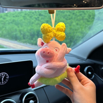 Purcel pluș - breloc inspirat de balet, pluș scurt, umplutură PP bumbac, personalizare disponibilă