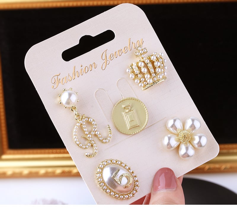 Shanlihua Broșă pentru guler – aliaj, floare de camelia cu funda, placare aurie, accesoriu feminin