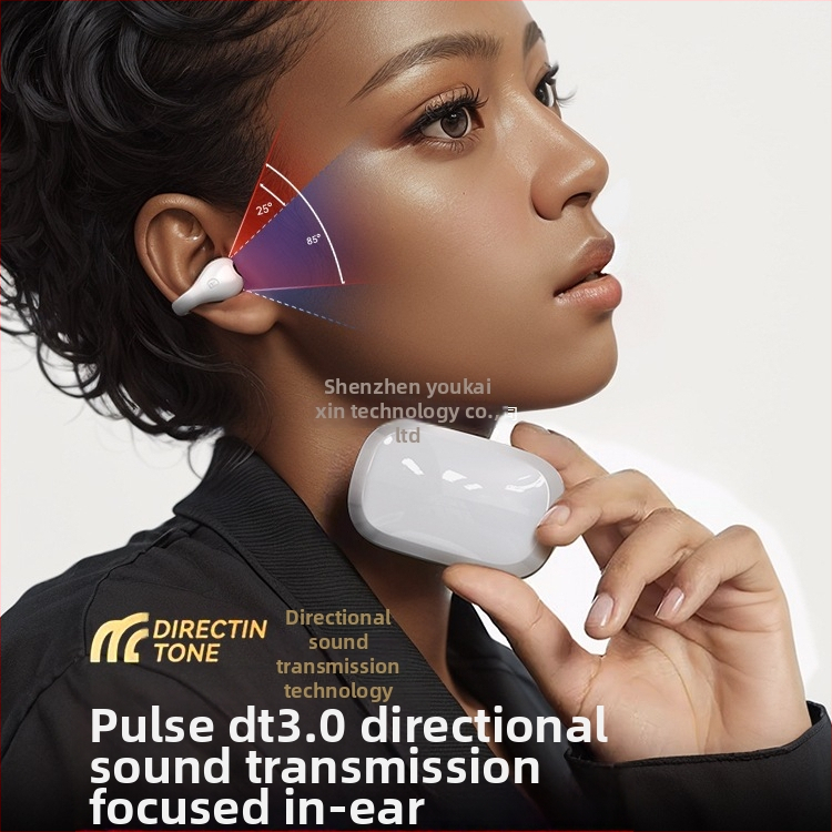 Newman Bluetooth austiņas ar kaulu vadīšanu, clip-on, skrējieniem, bezvadu sportam, stereo skaņa, akumulatora līmeņa indikators, līdz 4 stundām darbības