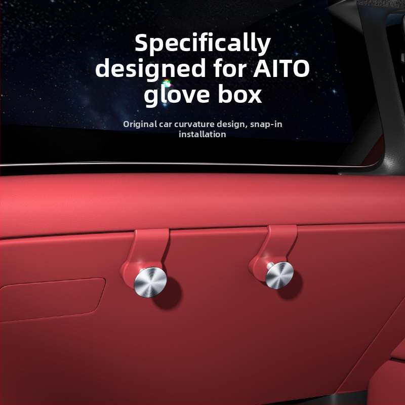 Automašīnas āķis Wenjie M7/M8/M9 — Organizētājs glovbox uzglabāšanai, ABS + alumīnija sakausējums, vienkāršs stils