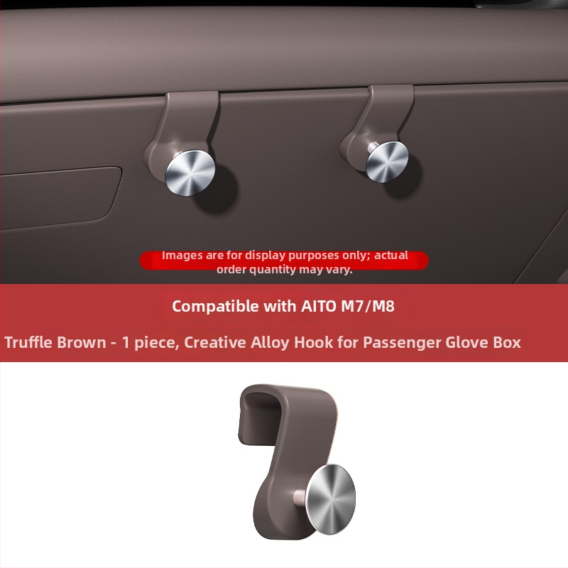 Automašīnas āķis Wenjie M7/M8/M9 — Organizētājs glovbox uzglabāšanai, ABS + alumīnija sakausējums, vienkāršs stils