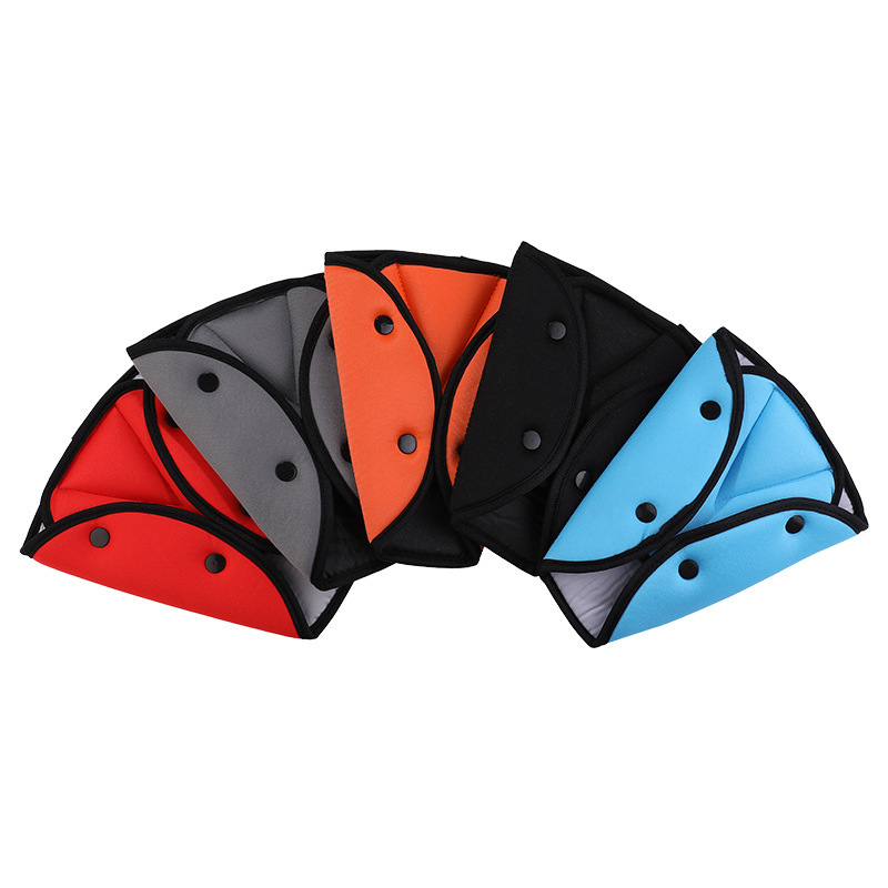 Κρατητήρας ζώνης αυτοκινήτου για παιδιά με τριγωνικό μαξιλαράκι ώμου από πλεκτό βαμβάκι, Flash mu, περίπου 18 g