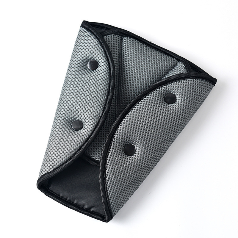 Κρατητήρας ζώνης αυτοκινήτου για παιδιά με τριγωνικό μαξιλαράκι ώμου από πλεκτό βαμβάκι, Flash mu, περίπου 18 g