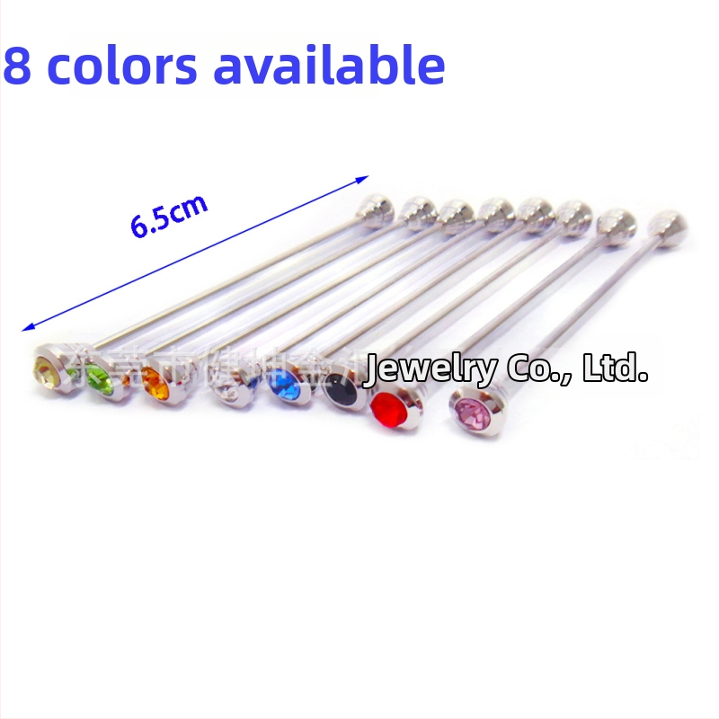 Misiņa kakla spraudnis vīriešiem ar diamantu apdari, JK zīmols