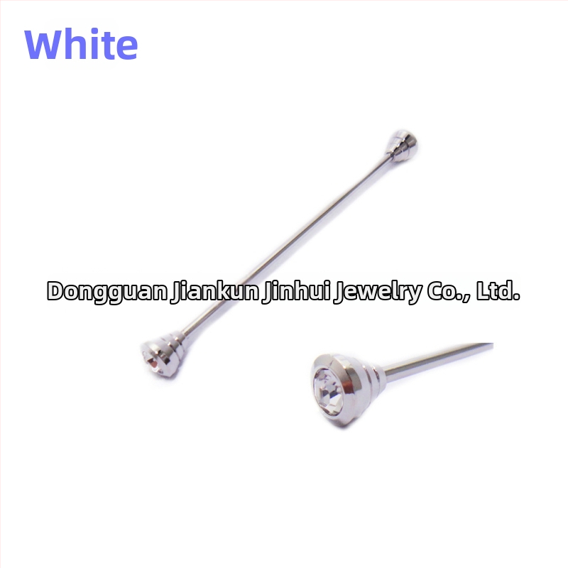 Misiņa kakla spraudnis vīriešiem ar diamantu apdari, JK zīmols