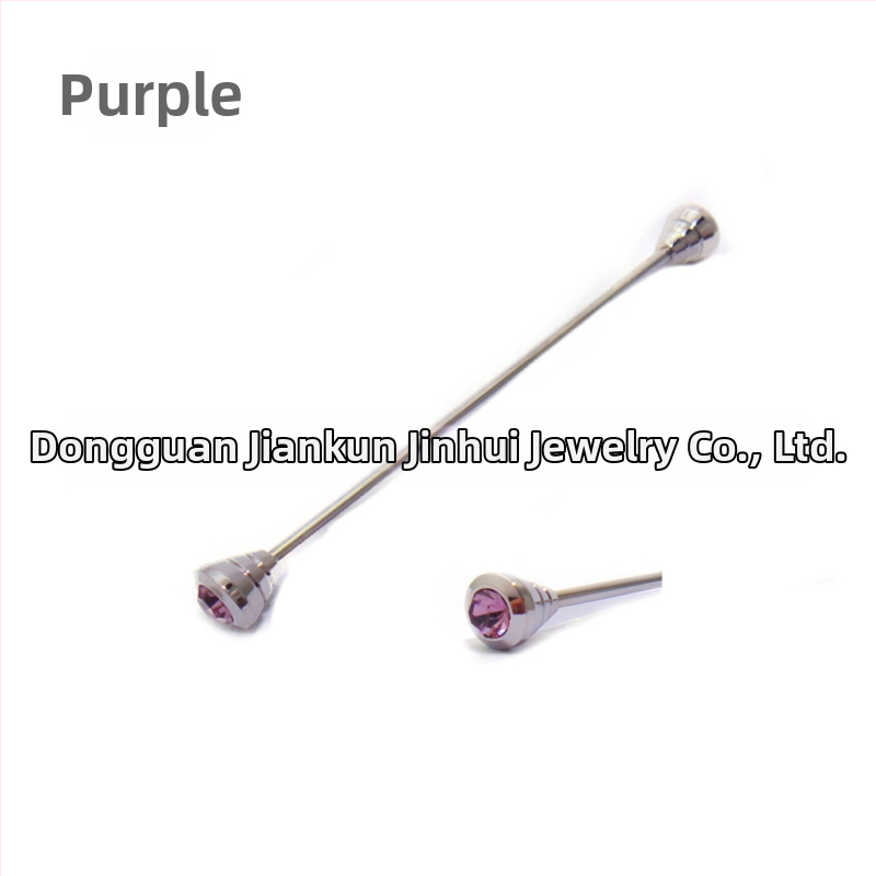 Misiņa kakla spraudnis vīriešiem ar diamantu apdari, JK zīmols