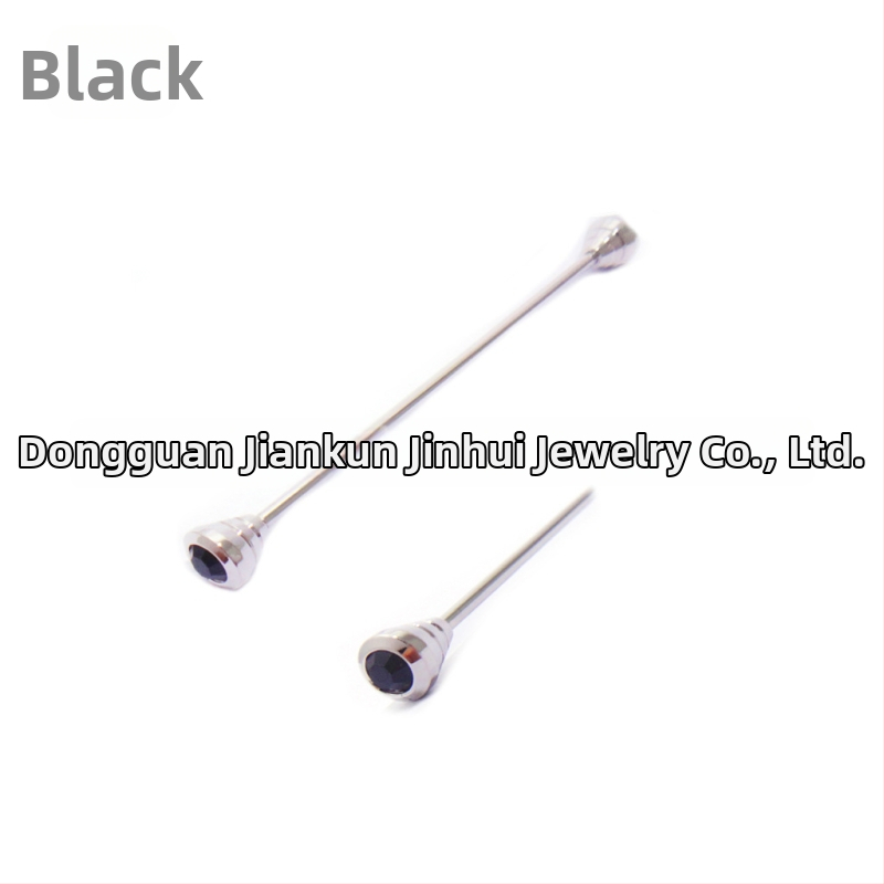 Misiņa kakla spraudnis vīriešiem ar diamantu apdari, JK zīmols