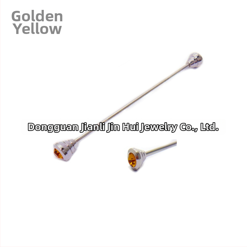 Misiņa kakla spraudnis vīriešiem ar diamantu apdari, JK zīmols