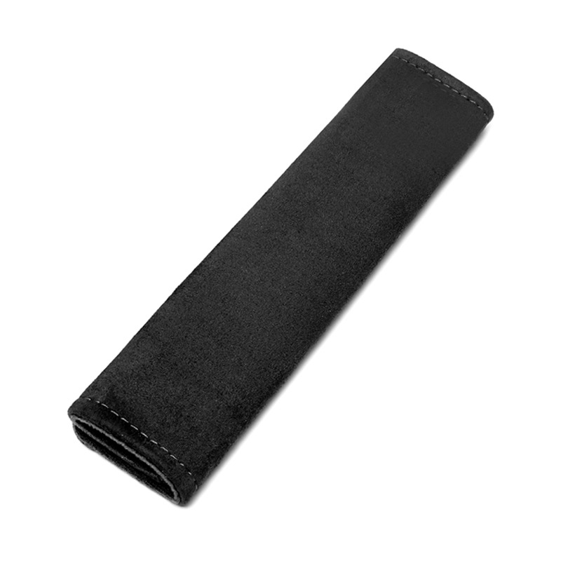 Lionbo βελούρι μαξιλαράκια ώμου ζώνης αυτοκινήτου – προσαρμοζόμενα με εκτύπωση λογότυπου