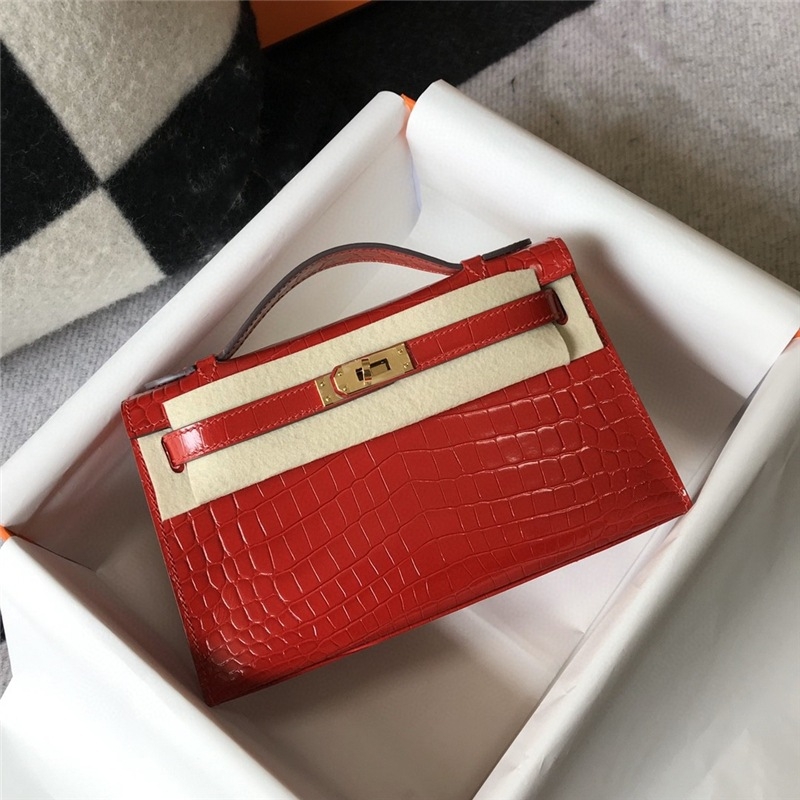 Kelly torba s lancem, mini, prva generacija, uzorak krokodila, večernja clutch, mala kvadratna torba, preko ramena ili crossbody za žene