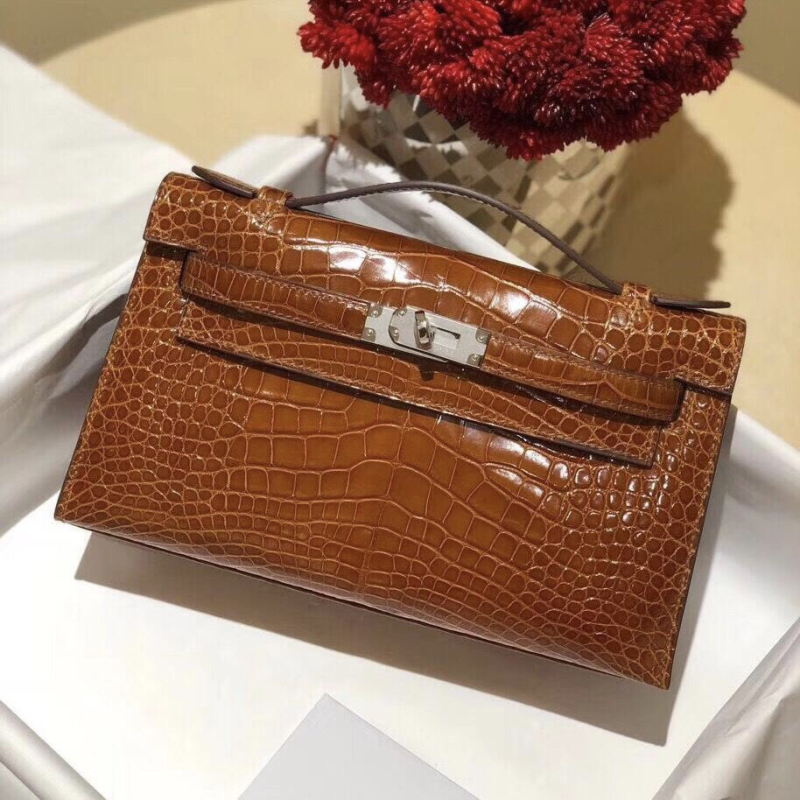 Kelly torba s lancem, mini, prva generacija, uzorak krokodila, večernja clutch, mala kvadratna torba, preko ramena ili crossbody za žene
