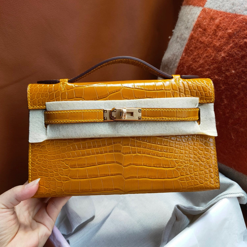 Kelly torba s lancem, mini, prva generacija, uzorak krokodila, večernja clutch, mala kvadratna torba, preko ramena ili crossbody za žene