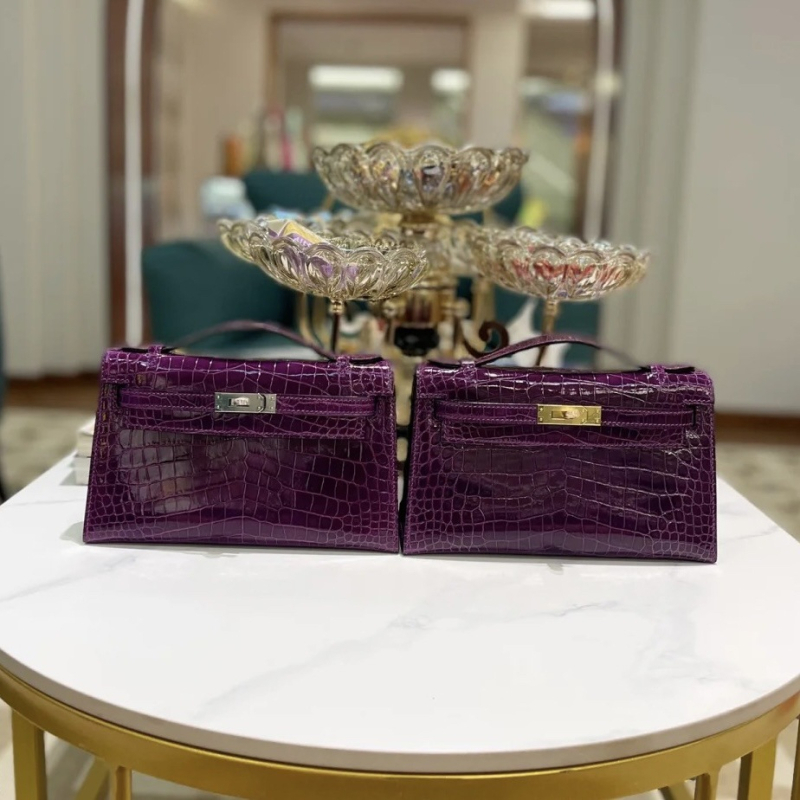 Kelly torba s lancem, mini, prva generacija, uzorak krokodila, večernja clutch, mala kvadratna torba, preko ramena ili crossbody za žene