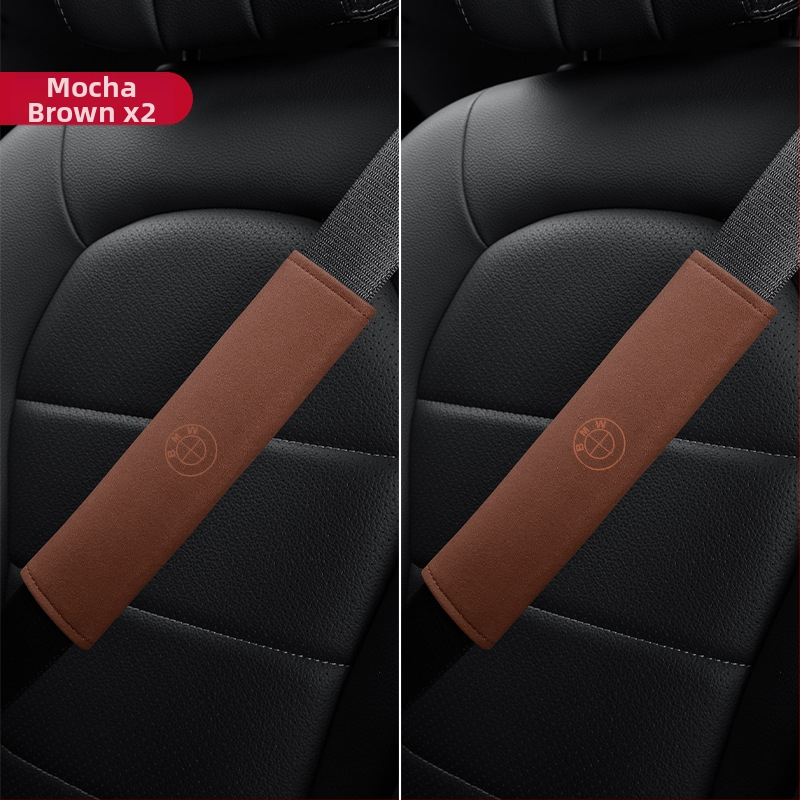 Van Gogh BMW velūra plecu jostas aizsargs automašīnai, piemērots 1/3/5/7 sērijām un X3/X2, 200 g, ar logotipa druku