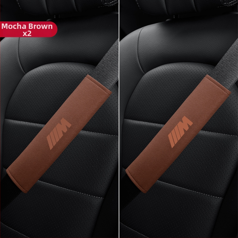 Van Gogh BMW velūra plecu jostas aizsargs automašīnai, piemērots 1/3/5/7 sērijām un X3/X2, 200 g, ar logotipa druku