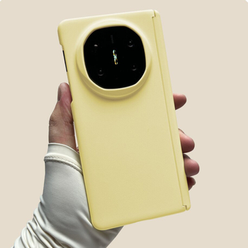 Huawei Mate X6 saliekamā telefona lieta, ciets polikarbonāta korpuss, matēts pārklājums, reljēva tekstūra, centrālais šarnīrs