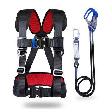 Триточков предпазен колан за работа на височина, комплект куки за въже по национален стандарт