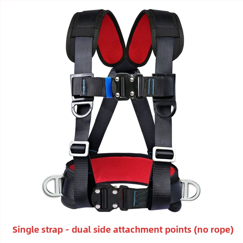 Триточков предпазен колан за работа на височина, комплект куки за въже по национален стандарт